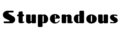Stupendous Font Image