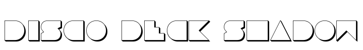 Disco Deck Shadow Font Image