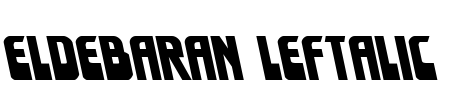 Eldebaran Leftalic Font Image