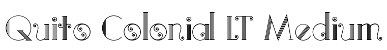 Quito Colonial LT Medium Font Image
