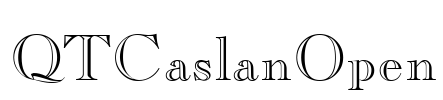 QTCaslanOpen Font Image