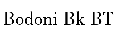 Bodoni Bk BT