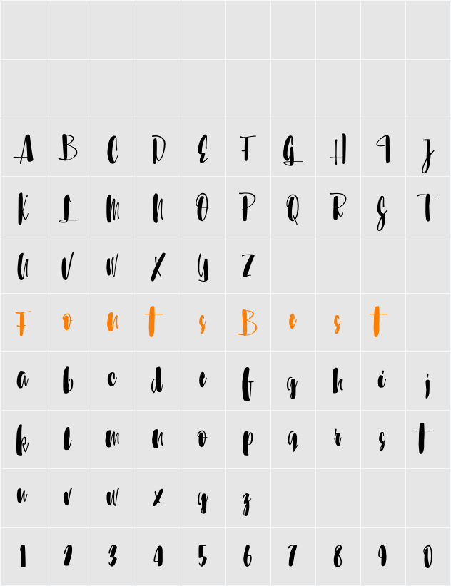 Sunbreath Character Map