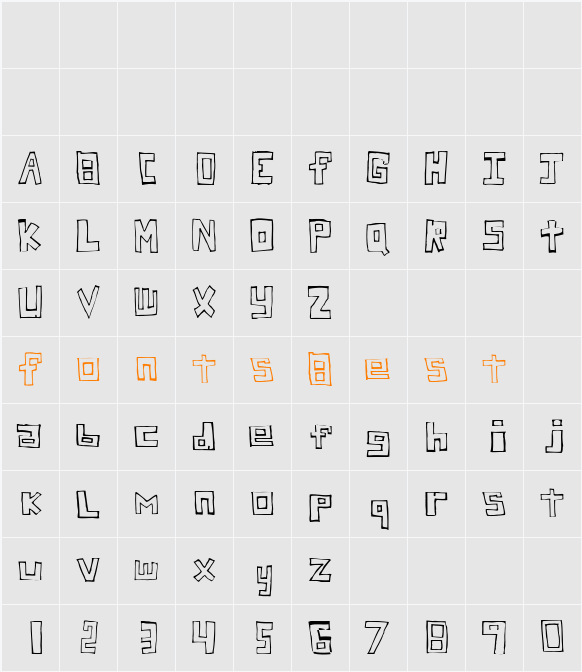 Stuck Character Map