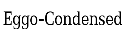 Eggo-Condensed Font Image