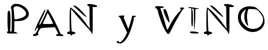PAN y VINO Font Image