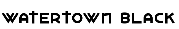 Watertown Black Font Image