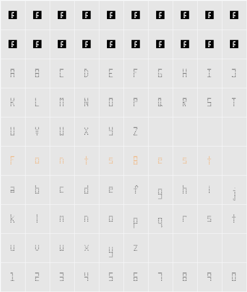 Rank:) Character Map