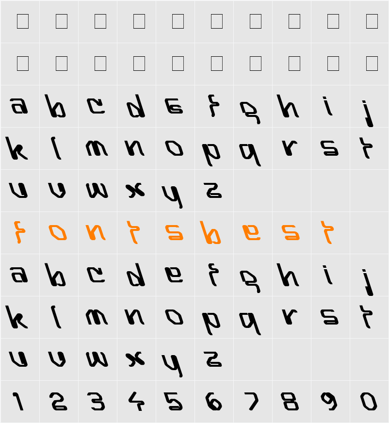 Hairpin-Pushed to The Left Character Map