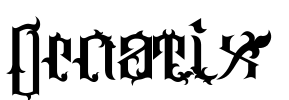 Ornatix Font Image