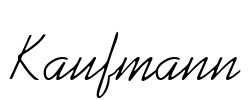 Kaufmann Font Image