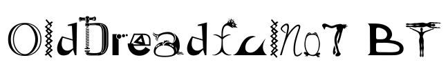 OldDreadfulNo7 BT Font Image