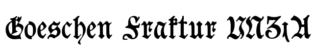 Goeschen Fraktur UNZ1A