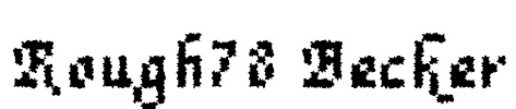 Rough78 Becker Font Image