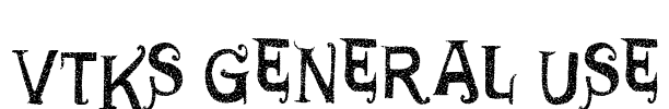 VTKS GENERAL USE Font Image