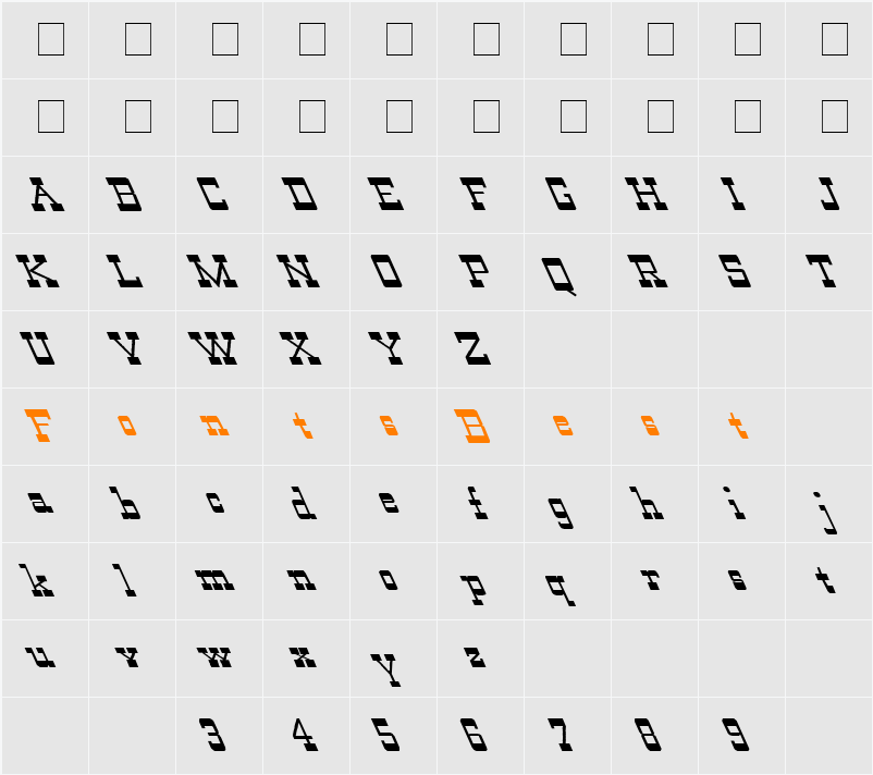 Wild West-Normal Extreme Lefti Character Map