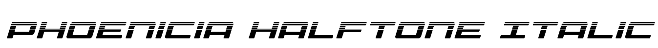 Phoenicia Halftone Italic