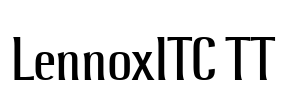 LennoxITC TT Font Image