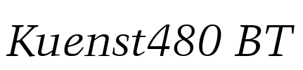 Kuenst480 BT Font Image