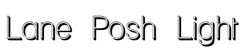 Lane Posh Light Font Image