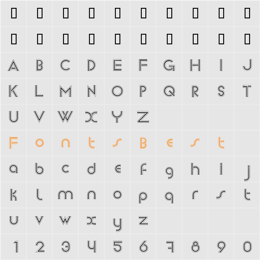Newsense Character Map