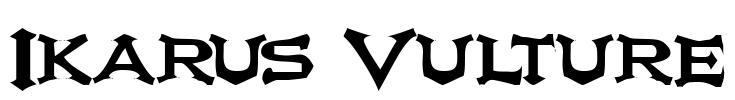 Ikarus Vulture Font Image