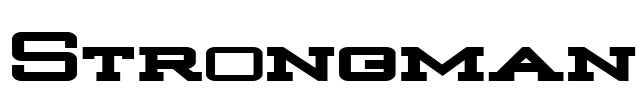 Strongman Font Image