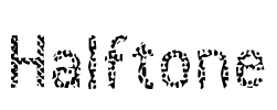 Halftone Font Image