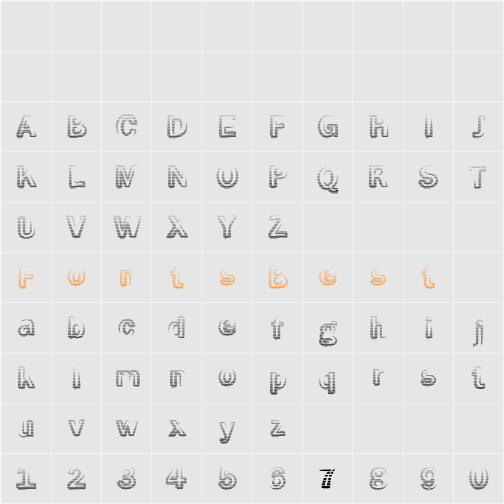 Smoke-Rasterized Character Map