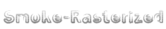 Smoke-Rasterized Font Image