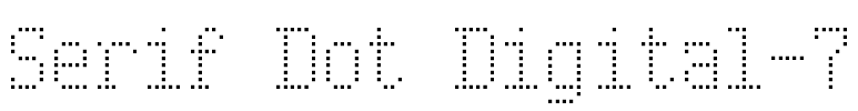 Serif Dot Digital-7