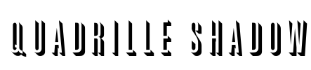 Quadrille Shadow Font Image