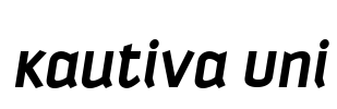 Kautiva Uni Font Image
