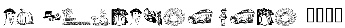 KR Thanksgiving 2002 Font Image