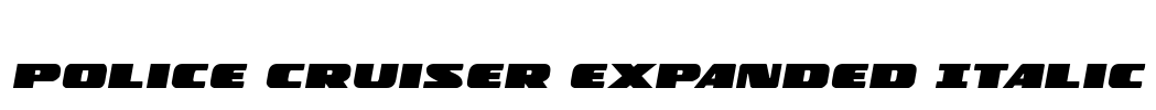 Police Cruiser Expanded Italic
