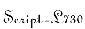 Script-L730 Font Image