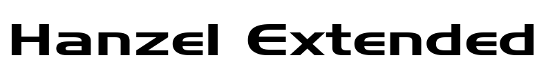 Hanzel Extended Font Image