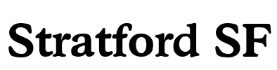 Stratford SF Font Image