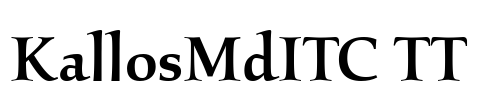 KallosMdITC TT Font Image
