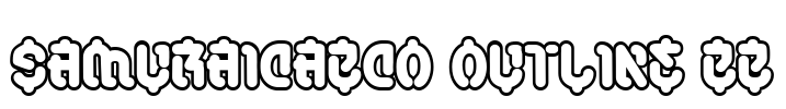 SamuraiCabCo Outline BB Font Image