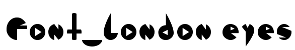 Font_london eyes