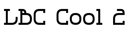 LBC Cool 2 Font Image