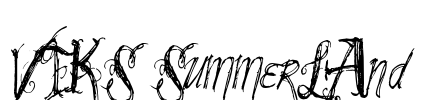 VTKS SummerLAnd Font Image
