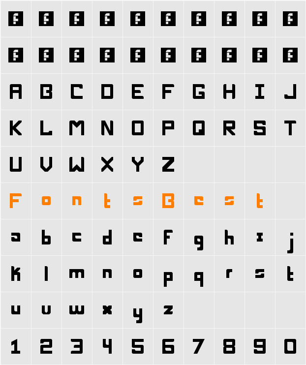 Nucleo MD Character Map