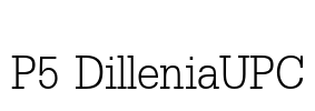 P5 DilleniaUPC Font Image