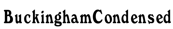 BuckinghamCondensed