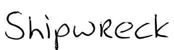 Shipwreck Font Image
