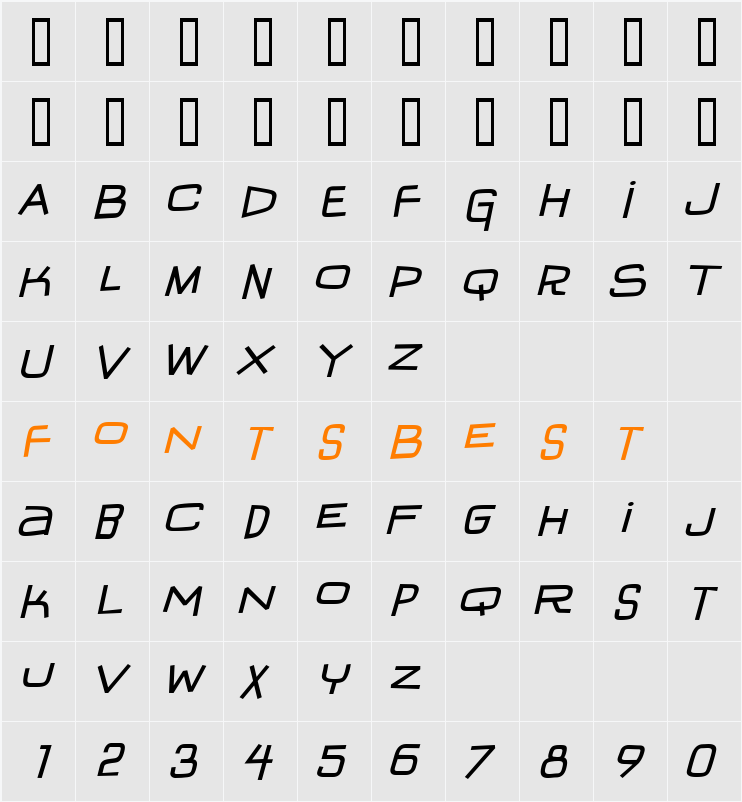 IguanaLover BTN Character Map