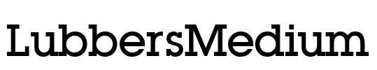 LubbersMedium Font Image