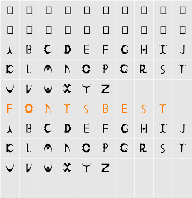countkinski Character Map